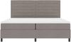 vidaXL Boxspringbett mit Matratze mit LED Taupe 200 x 200 cm Stoff 3342820 Bild 4