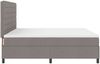 vidaXL Boxspringbett mit Matratze mit LED Taupe 200 x 200 cm Stoff 3342820 Bild 5