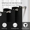 tinycurtains Klemmstange Teleskopstange 70-120 cm oder 111-200 cm Vorhangstange ohne Bohren, Ø 0.22 mm, 1-läufig, ausziehbar, klemmbar, Duschvorhangstange, Badstange, Gardinenstange, Metall, Klemmstange, stufenlos verstellbar, rostfrei, Stange für Türv... Bild 3