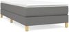 vidaXL Boxspringbett mit Matratze Dunkelgrau 80x200 cm Stoff 3144128 Bild 2