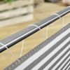 Windhager Balkonsichtschutz Sylt 0,9 x 5 m grau/weiß Bild 3