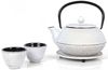 ECHTWERK Geschirr-Set Teeservice im Vintage-Design (4-tlg), Gusseisen, Teekanne 0,8L, Sieb abnehmbar, Teebereiter, Untersetzer + 2 Teetassen Bild 4