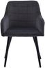 Esszimmer Armlehnstuhl Samt anthrazit schwarz Metallbeine LARS 69065367 Bild 2