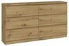 Raumhirsch Furniture Kommode Sideboard 140 cm breit (Maße 40 x 140 x 75 cm, 6 Schubladen), verschiedene Farben Bild 4