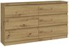 Raumhirsch Furniture Kommode Sideboard 140 cm breit (Maße 40 x 140 x 75 cm, 6 Schubladen), verschiedene Farben Bild 5