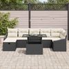 vidaXL Garten-Sofa-Set mit Kissen 8 pcs Schwarz Poly Rattan 3359844 Bild 3