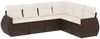 vidaXL 6-tlg. Garten-Sofagarnitur mit Kissen Braun Poly Rattan 3221412 Bild 2