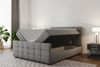 Boxspringbett Schlafzimmerbett SENON 180x220cm Stoff Flieder inkl. Bettkasten Bild 2