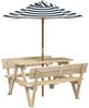 vidaXL Picknicktisch für 4 Kinder mit Sonnenschirm Massivholz Tanne 3281618 Bild 2