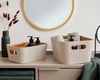 ZELLER 14516 Aufbewahrungsbox Pappe/Polyester, beige, ca. 26 x 18 x 11 cm Bild 4