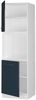 Herdumbauschrank Fame-Line Dunkelblau Hochglanz 60 cm mit offenem Regal Vicco Bild 4