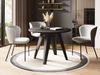 WFL GROUP Esstisch Glory ausziehbar rund industrial mit schwarzen Metallgestell (MADE IN EU, erhältlich in zwei Größen – 90/100 cm, ausziehbar auf 130/140 cm), platzsparender Tisch für kleine Küche, Esszimmer oder Wohnzimmer Bild 5