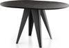WFL GROUP Esstisch Glory ausziehbar rund industrial mit schwarzen Metallgestell (MADE IN EU, erhältlich in zwei Größen – 90/100 cm, ausziehbar auf 130/140 cm), platzsparender Tisch für kleine Küche, Esszimmer oder Wohnzimmer Bild 3