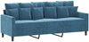 vidaXL 3-Sitzer-Sofa Blau 180 cm Samt 359322 Bild 2