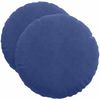vidaXL Sitzkissen 2 pcs Polizeiblau Ø50 x 19 cm Samt 42014185 Bild 2