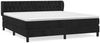 vidaXL Boxspringbett mit Matratze Schwarz 160x200 cm Samt 3127681 Bild 2