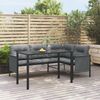 vidaXL Garten-Esstisch Anthrazit 110x54x70 cm Stahl 364600 Bild 1