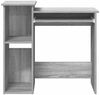 vidaXL Schreibtisch mit Regal Grau Sonoma 84x40x78 cm Holzwerkstoff 860450 Bild 5