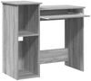 vidaXL Schreibtisch mit Regal Grau Sonoma 84x40x78 cm Holzwerkstoff 860450 Bild 4