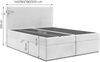 AX LIVING Boxspringbett 180x200 Kilve Amber Samt mit Bettkasten Topper Bild 4