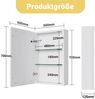Simurq Spiegelschrank Badezimmerspiegelschrank mit 3-Farben LED Licht & Memory-Funktion (1x Spiegelschrank, alle Montageteile, bebilderte Montageanleitung) Bild 2