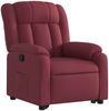 Relaxsessel, Fernsehsessel, Schlafsessel mit Aufstehhilfe Weinrot Stoff Bild 4