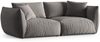 Micadoni Sofa Chris 4-Sitzer Samt Grau Bild 2