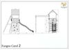 Fungoo Spielturm "Carol 2", grau,mit Rutsche, Schaukel und Kletterwand Bild 3