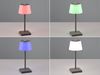 Akku Aussen Tischleuchte Anthrazit LED SANCHEZ Lampe USB Farbwechsler ca. 30 cm Bild 5