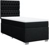 vidaXL Boxspringbett mit Matratze Schwarz 90x190 cm Stoff 3292652 Bild 3