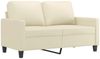 vidaXL 2-tlg. Sofagarnitur mit Kissen Creme Kunstleder 3201409 Bild 3