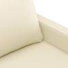vidaXL 2-tlg. Sofagarnitur mit Kissen Creme Kunstleder 3201409 Bild 5