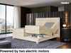 MEBLINI Boxspringbett Elektrisch EDISON 200x200 cm mit Bettkasten - H3/Beige Samt Polsterbett - Doppelbett mit Toppers & Taschenfederkern-Matratzen Bild 4
