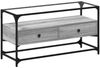 vidaXL TV-Schrank mit Glasplatte Grau Sonoma 98x35x51 cm Holzwerkstoff 846067 Bild 2
