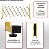 Alu Absperrgitter HWC-B34, Scherengitter Zaun Schutzgitter ausziehbar, 103x28-200cm ~ gelb-schwarz Bild 2