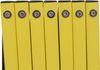Alu Absperrgitter HWC-B34, Scherengitter Zaun Schutzgitter ausziehbar, 103x28-200cm ~ gelb-schwarz Bild 5