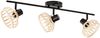 Brilliant AG Leuchten 99739-76 Norah Spotrohr 3-flammig schwarz natur Bild 5