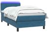 vidaXL Boxspringbett mit Matratze & LED Dunkelblau 80x210 cm Samt 3316861 Bild 3