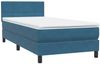 vidaXL Boxspringbett mit Matratze & LED Dunkelblau 80x210 cm Samt 3316861 Bild 5