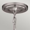 Pendelleuchte, Deckenlampe, Stahl Glas, Edelstahl , D 16,5 cm Bild 3