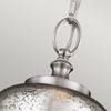 Pendelleuchte, Deckenlampe, Stahl Glas, Edelstahl , D 16,5 cm Bild 2