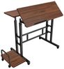 Maclean MC-124 Mobiler Verstellbarer Laptop-Tisch | Höhenverstellbarer Schreibtisch 67-115 cm | Große Arbeitsfläche 80x60 cm | Mit Seitenablage & 6 Rollen Bild 4