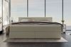Boxspringbett Valerio Familienbett - Webstoff - beige - 260x200 cm Bild 3