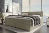Boxspringbett Valerio Familienbett - Webstoff - beige - 260x200 cm Bild 2