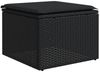vidaXL 9-tlg. Garten-Sofagarnitur mit Kissen Schwarz Poly Rattan 3226398 Bild 5