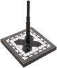 vidaXL Sonnenschirmständer Schwarz und Weiß Quadratisch 12 kg 362224 Bild 3