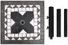 vidaXL Sonnenschirmständer Schwarz und Weiß Quadratisch 12 kg 362224 Bild 5