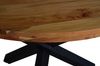 Esszimmertisch rund 140 cm Akazienholz Nussbaum Schwarz RUNA 76597454 Bild 3