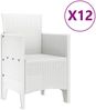 vidaXL Garten Essgruppe 13 pcs Weiß Polt Rattan 3378782 Bild 5