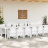 vidaXL Garten Essgruppe 13 pcs Weiß Polt Rattan 3378782 Bild 3